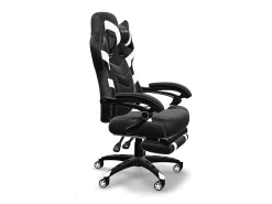 RESPAWN 110 Pro Gaming Chair, With Footrest & Headrest Pillow, White, RSP110V2WHT