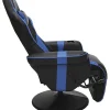 Respawn 900 Racing-Style Bonded Leather Gaming Recliner, Black/Blue