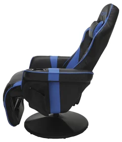Respawn 900 Racing-Style Bonded Leather Gaming Recliner, Black/Blue