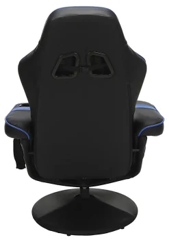 Respawn 900 Racing-Style Bonded Leather Gaming Recliner, Black/Blue