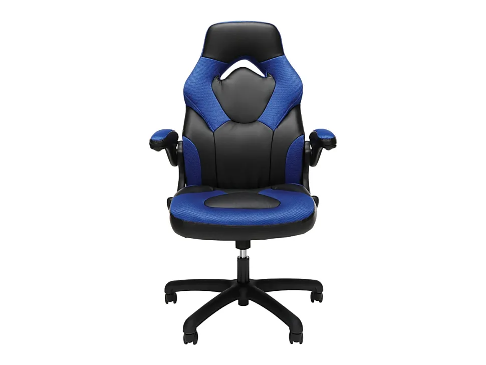 Respawn Racing Style Ergonomic Bonded Leather Computer Gaming Chair, Blue