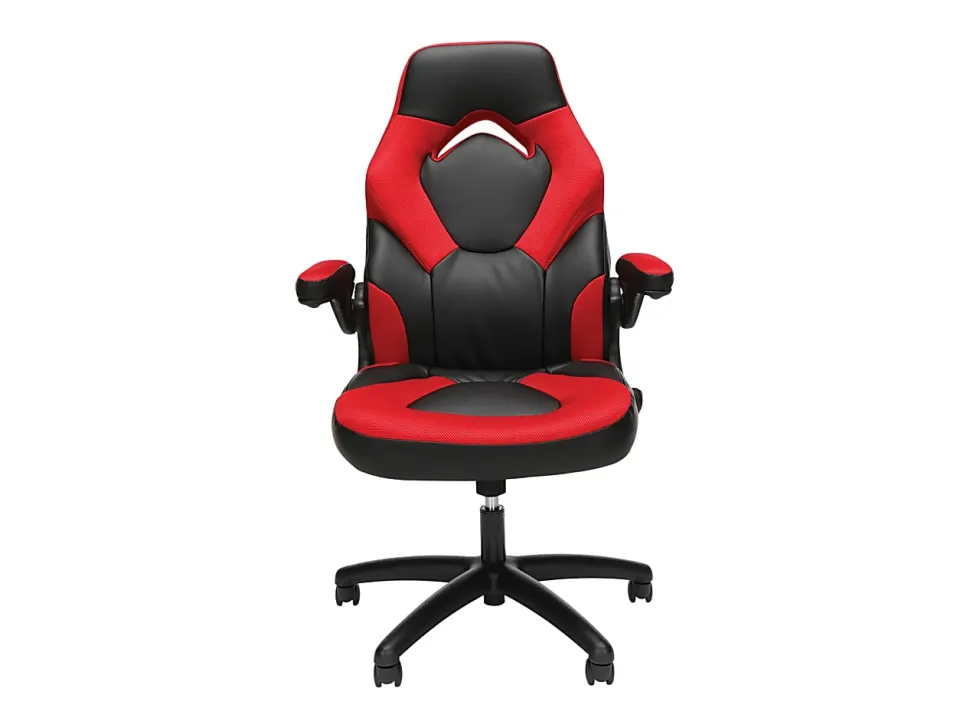Respawn Racing Style Ergonomic Bonded Leather Computer Gaming Chair, Red