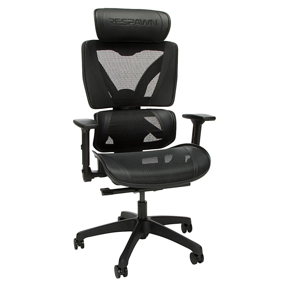 RESPAWN SPECTER Ergonomic Mesh Office Chair, Black, RSPSGMB05BLK