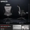 RESPAWN SPIRE Ergonomic Mesh Office Gaming Chair, Stealth Black, RSPSGMB07STEALTH