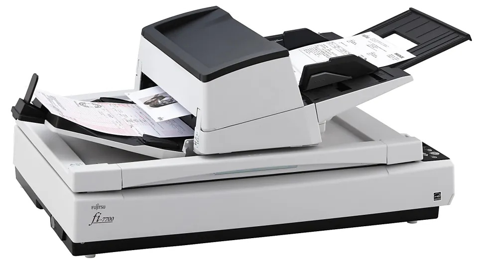 Ricoh fi 7700 - Document scanner - Triple CCD - Duplex - ARCH B - 600 dpi x 600 dpi - up to 100 ppm (mono)/up to 100 ppm (color) - PA03740B005