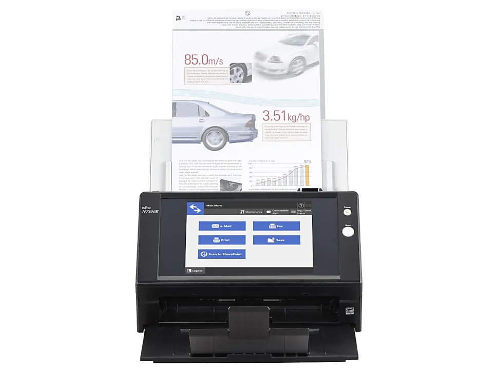 Ricoh Image Scanner N7100E - Document scanner - Dual CIS - Duplex - - 600 dpi x 600 dpi - up to 25 ppm (mono)/up to 25 ppm (color) - PA03706B505