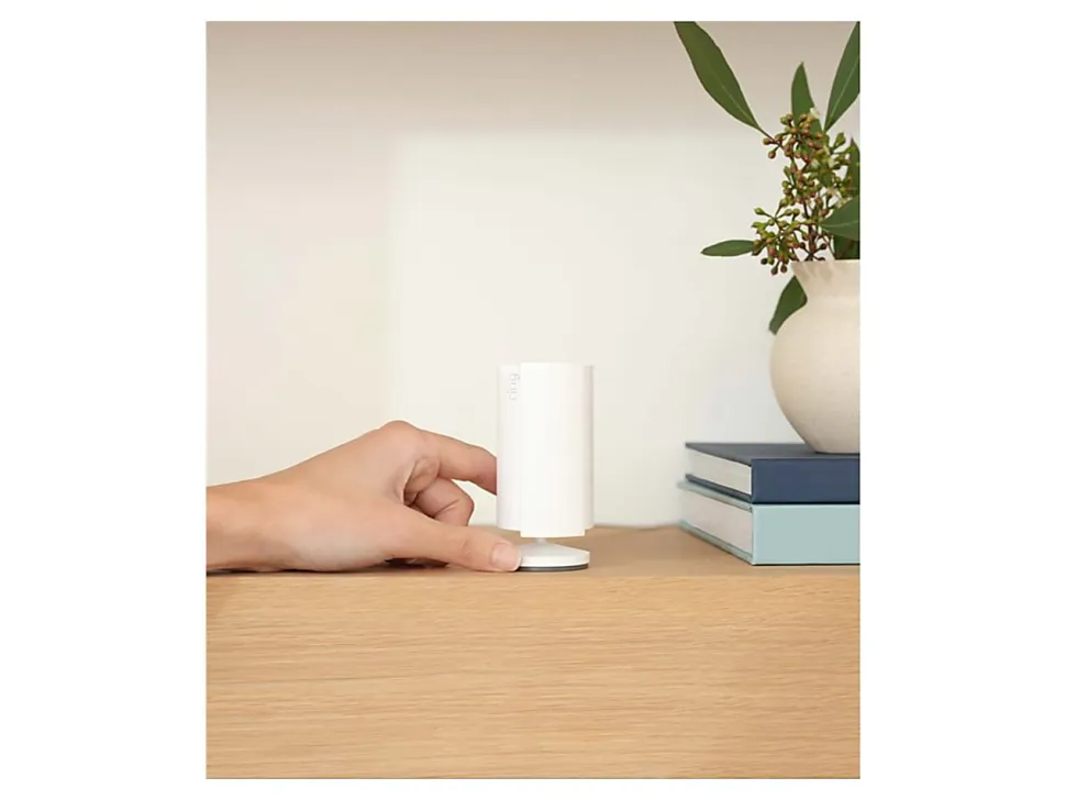 Ring Indoor Camera (2nd Gen), 3.81"H x 1.93"W x 1.93"D, White