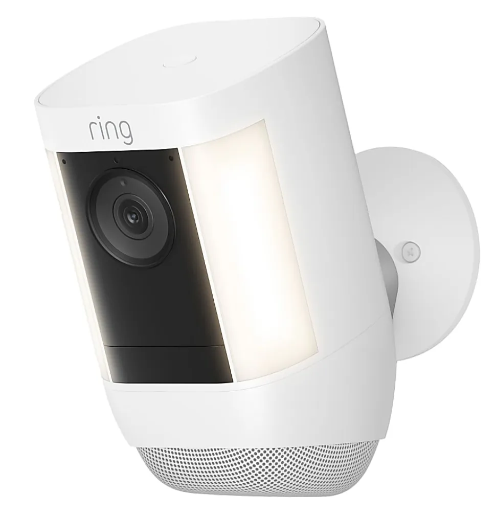 Ring Spotlight Cam Pro Battery, 3.1"H x 3.2"W x 5.7"D, White