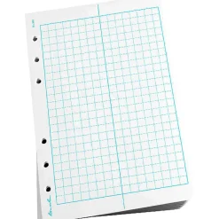 Rite in the Rain® All-Weather Loose-Leaf Copy Paper, 5 Reams, Level Grid, 4 5/8" x 7", 500 Sheets Per Case, 0.54 Lb, 85 Brightness