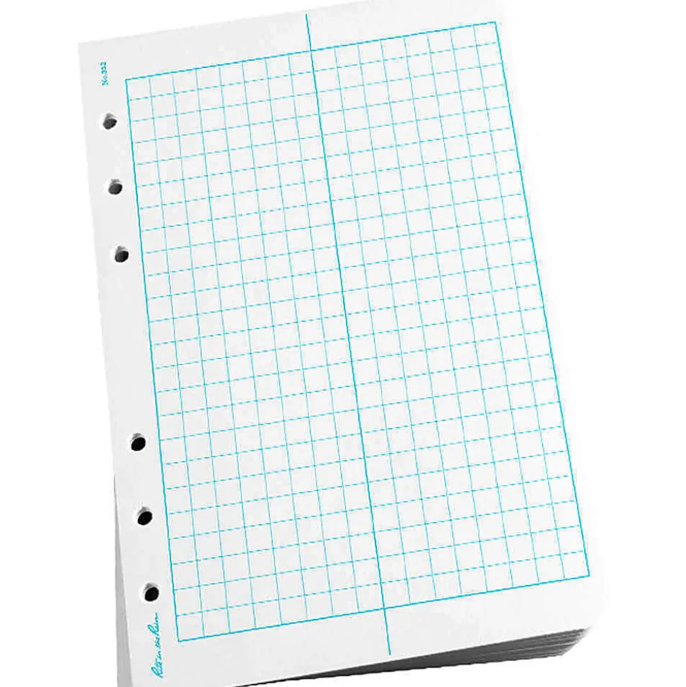 Rite in the Rain® All-Weather Loose-Leaf Copy Paper, 5 Reams, Level Grid, 4 5/8" x 7", 500 Sheets Per Case, 0.54 Lb, 85 Brightness