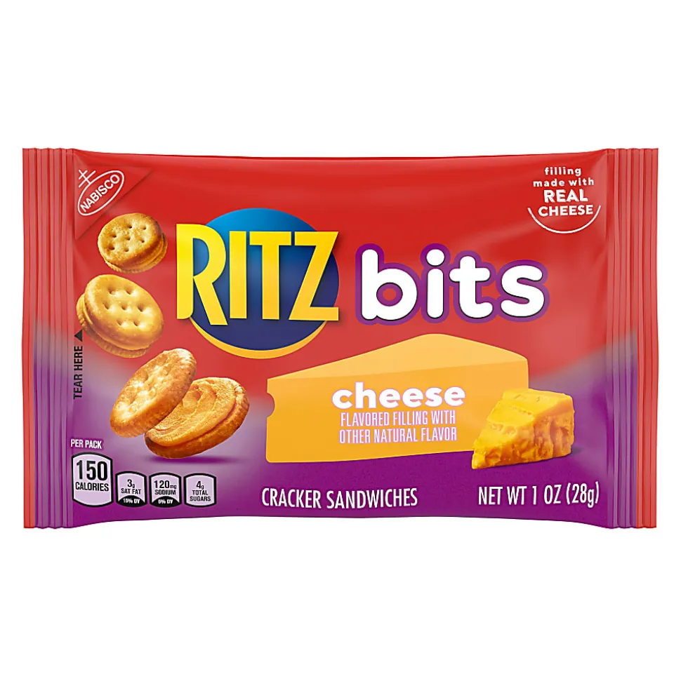 Ritz Bitz Cheese Sandwich Crackers, 1 Oz, Total Qty 20