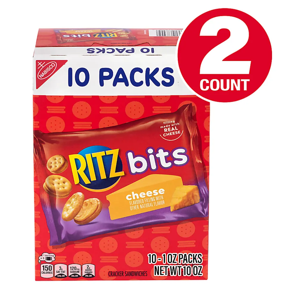 Ritz Bitz Cheese Sandwich Crackers, 1 Oz, Total Qty 20