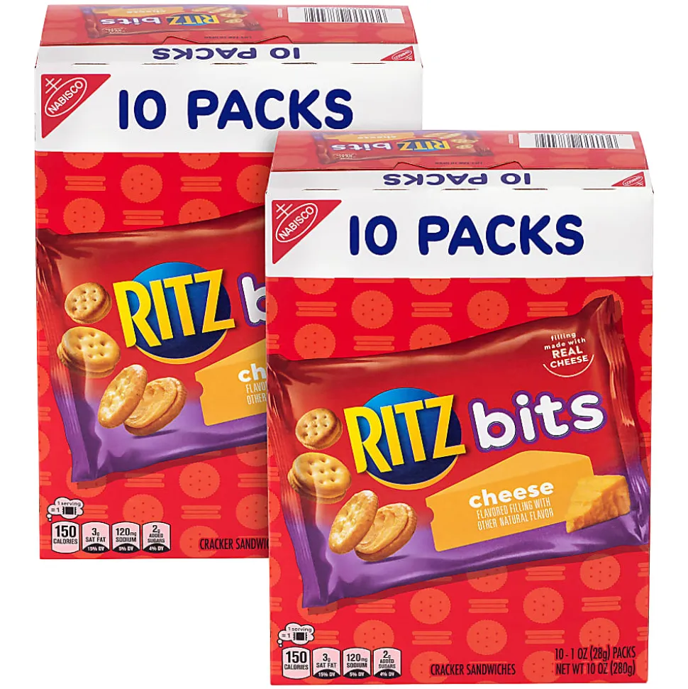 Ritz Bitz Cheese Sandwich Crackers, 1 Oz, Total Qty 20