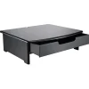 Rolodex® Wood Workspace Monitor Stand With Drawer, Black
