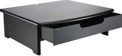 Rolodex® Wood Workspace Monitor Stand With Drawer, Black