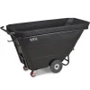 Royal Basket Trucks 1/2 Yard Heavy-Duty Tilt Truck, Black