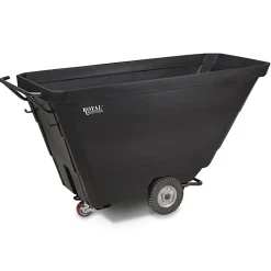 Royal Basket Trucks 1 Yard Utility Tilt Truck, Black