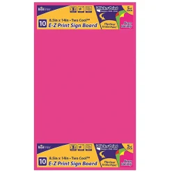Royal Brites Dual Color EZ-Print Poster Board, 8-1/2" x 14", Assorted Neon Colors, Pack Of 10