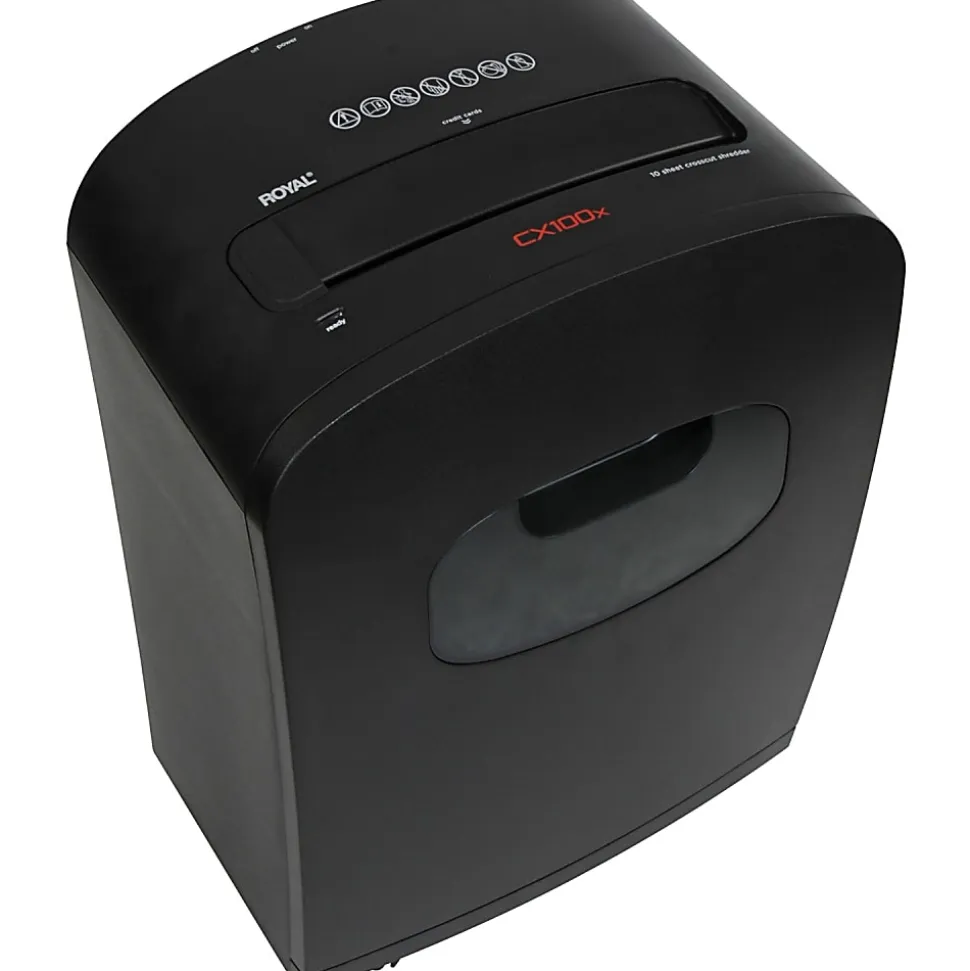 Royal® 10 Sheet Cross-Cut Shredder, 100X