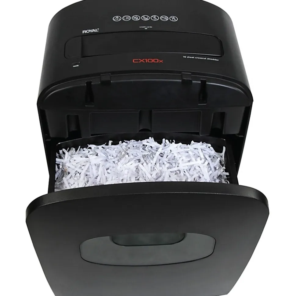 Royal® 10 Sheet Cross-Cut Shredder, 100X