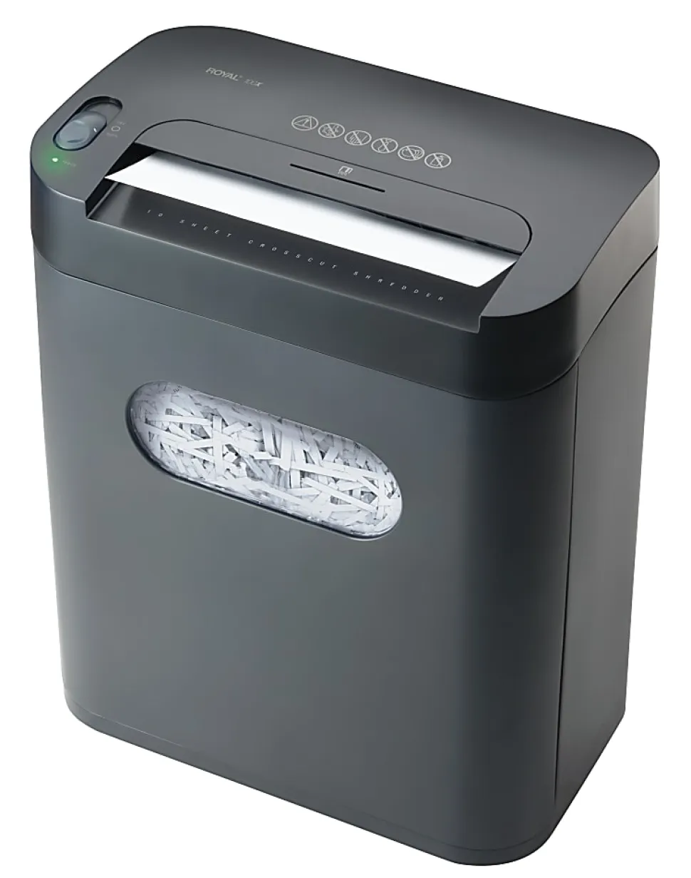 Royal® 10 Sheet Cross-Cut Shredder, 100X