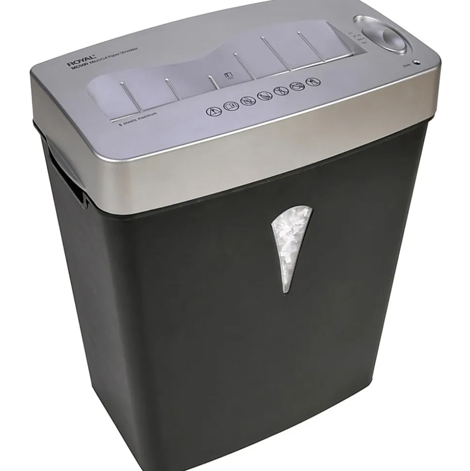 Royal® 5 Sheet Micro-Cut Shredder With Media Destroyer