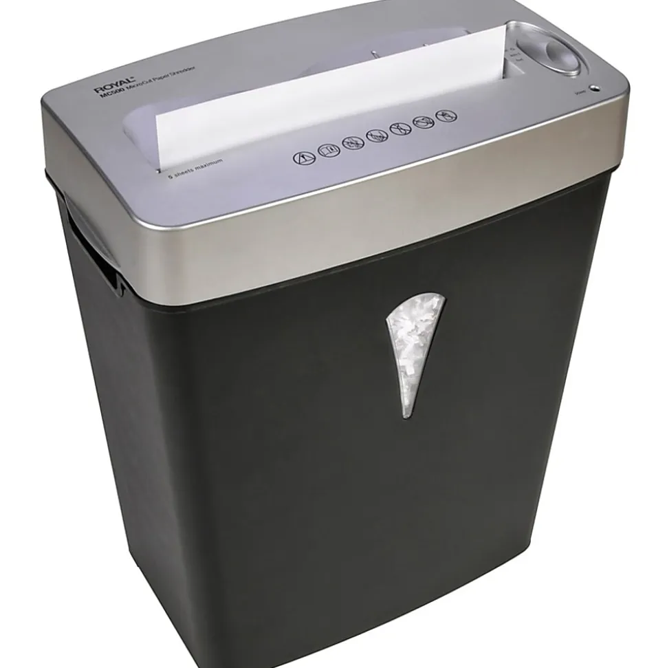 Royal® 5 Sheet Micro-Cut Shredder With Media Destroyer