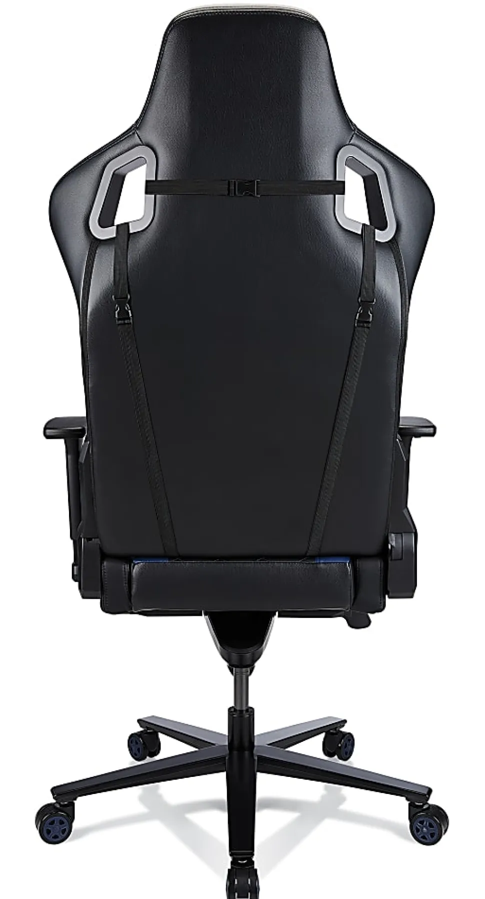 RS Gaming™ Davanti Vegan Leather High-Back Gaming Office Chair, Black/Blue, BIFMA Compliant