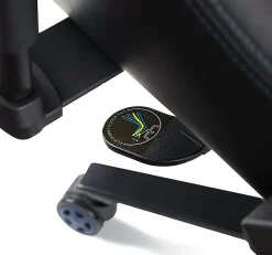 RS Gaming™ Davanti Vegan Leather High-Back Gaming Office Chair, Black/Blue, BIFMA Compliant
