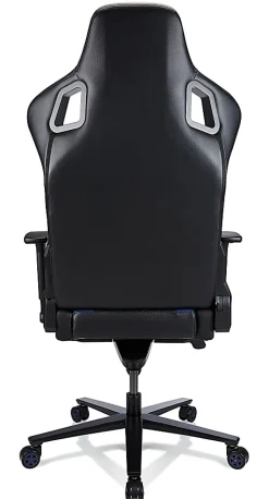 RS Gaming™ Davanti Vegan Leather High-Back Gaming Office Chair, Black/Blue, BIFMA Compliant