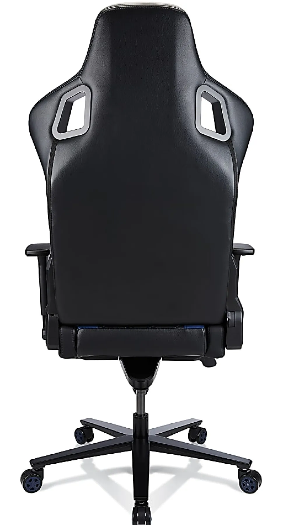 RS Gaming™ Davanti Vegan Leather High-Back Gaming Office Chair, Black/Blue, BIFMA Compliant