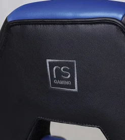 RS Gaming™ RGX Faux Leather High-Back Gaming Office Chair, Black/Blue, BIFMA Compliant