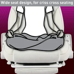 RS Gaming™ Saphira Ergonomic Fabric/Vegan Leather High-Back Gaming Chair With Footrest, Warm White, BIFMA Compliant