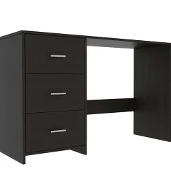 RTA 48"W 3-Drawer Computer Desk, Black