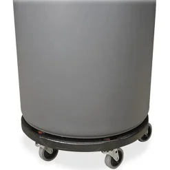 Rubbermaid® Brute® Twist-On/Off Round Dolly, Black