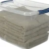 Rubbermaid® Cleverstore Storage Tote With Latching Lid, 30 Qt, 18-3/4" x 13-3/8" x 10-1/2", Clear