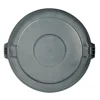 Rubbermaid Commercial Brute 10 Gal Lid Gray - Round - 16" Diameter - Resin, Plastic - Gray