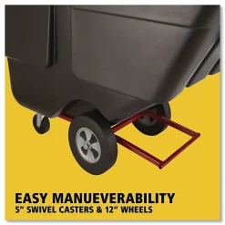 Rubbermaid® Commercial,0.5 cu yd BRUTE Rotomolded Tilt Truck, 450 lb Capacity, Black
