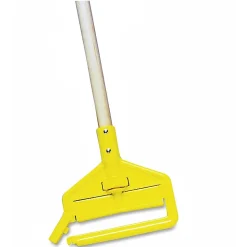 Rubbermaid Commercial 60" Invader Wet Mop Handle - 60" Length - Yellow - Hardwood - 1 Each