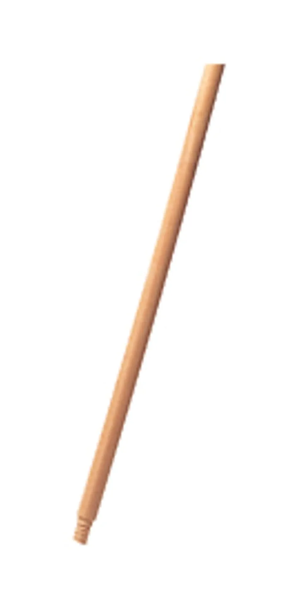 Rubbermaid Commercial Lacquered Wood Broom Handle - 60" Length x 1.30" Diameter - Natural - Lacquered Wood - 1 Each
