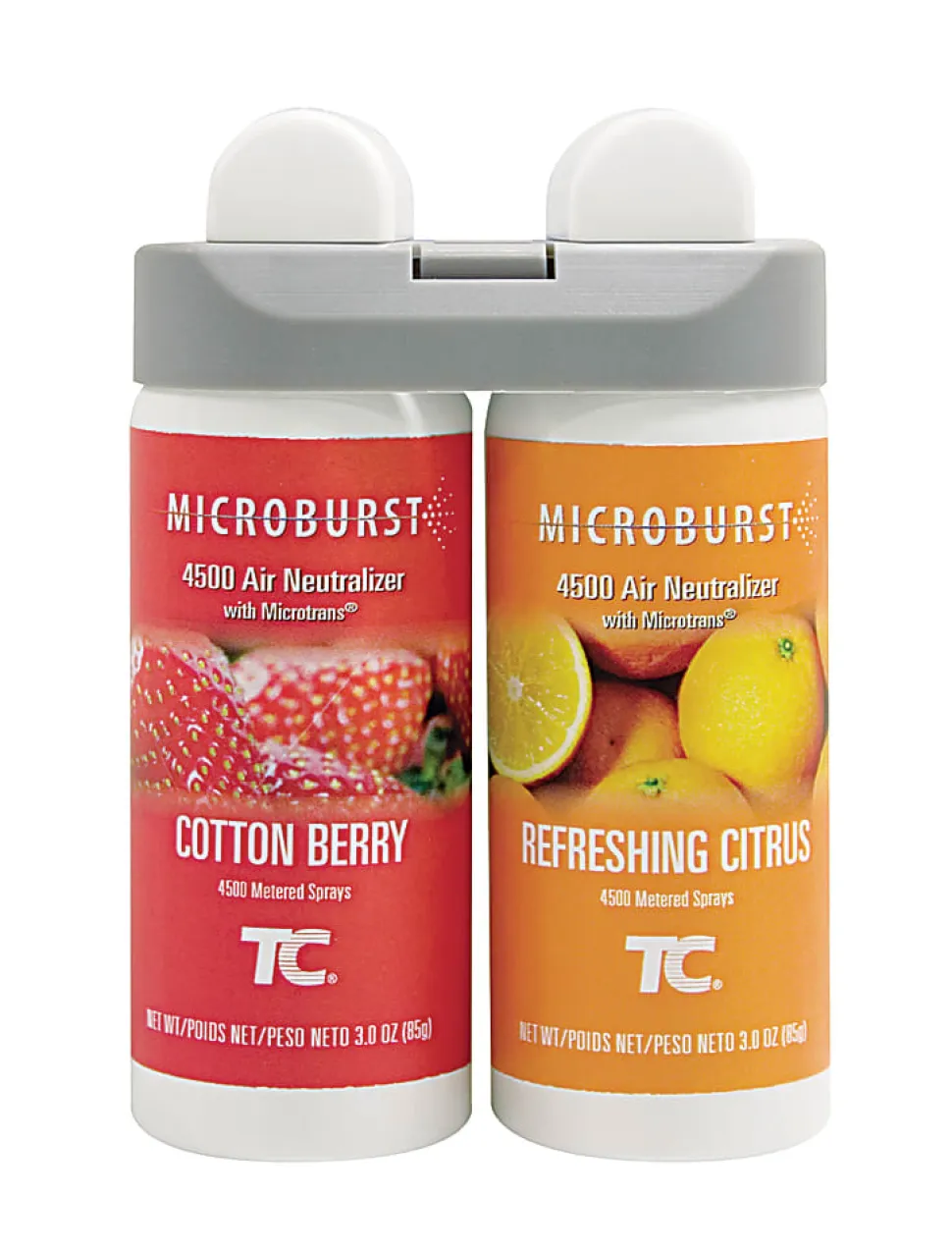 Rubbermaid Commercial Microburst Duet Refills, Cotton Berry, Pack Of 4, 3485952