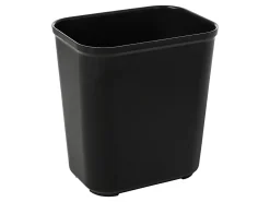 Rubbermaid Commercial Products Fire Resistant Wastebasket 28 QT Black, for Hospitals/Schools/Hotels/Offices (FG254300BLA)