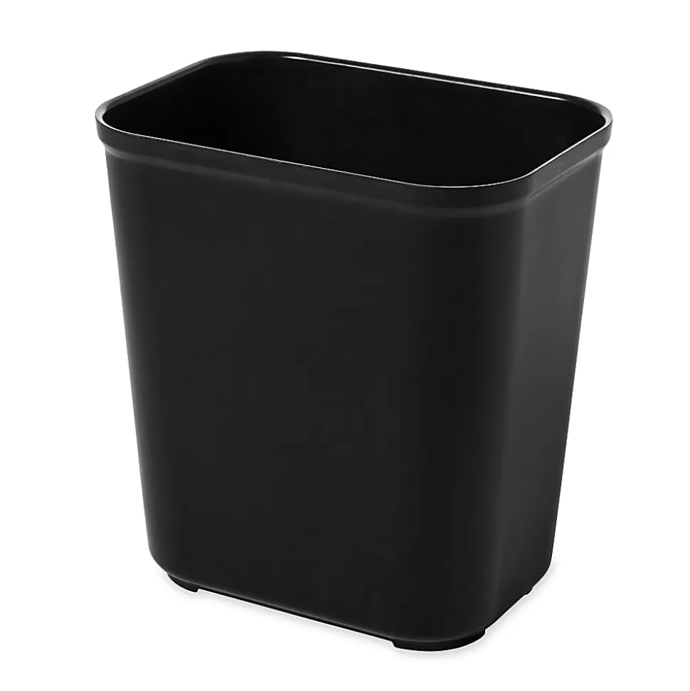 Rubbermaid Commercial Products Fire Resistant Wastebasket 28 QT Black, for Hospitals/Schools/Hotels/Offices (FG254300BLA)