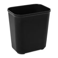 Rubbermaid Commercial Products Fire Resistant Wastebasket 28 QT Black, for Hospitals/Schools/Hotels/Offices (FG254300BLA)