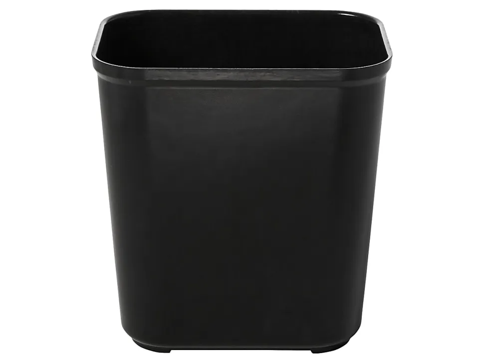 Rubbermaid Commercial Products Fire Resistant Wastebasket 28 QT Black, for Hospitals/Schools/Hotels/Offices (FG254300BLA)