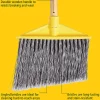 Rubbermaid Commercial Products 10.5" Angle Broom, Vinyl-Coated Metal Handle, Flagged Polypropylene Fill, Yellow