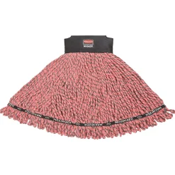 Rubbermaid Commercial Red Maximizer Microfiber Mop - 11.2" Width x 19.5" Length - MicroFiber - 6 / Carton