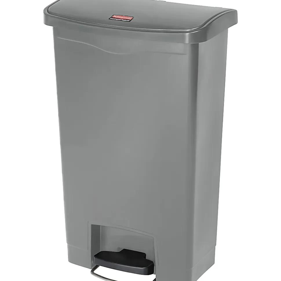 Rubbermaid Commercial Slim Jim 13G Front Step Container - Step-on Opening - 13.21 gal Capacity