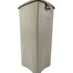 Rubbermaid Commercial Untouchable Square Container - 23 gal Capacity - Square - Crack Resistant - 32.9"x16.5"x 15.5" Depth - Plastic - Beige