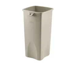 Rubbermaid Commercial Untouchable Square Container - 23 gal Capacity - Square - Crack Resistant - 32.9